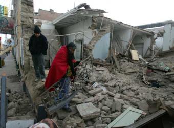 Proyecto Tambo con las víctimas del terremoto en Perú